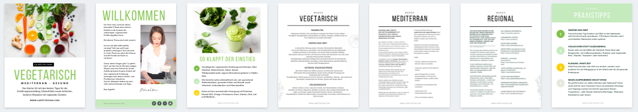 E-Book Starter Kit Vegetarisch für Anfänger